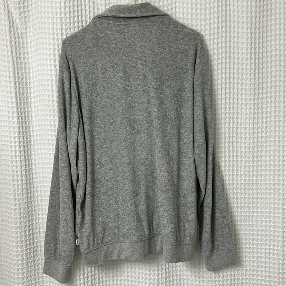 ONIA gray terry quarter zip pullover size L - Picture 6 of 6
